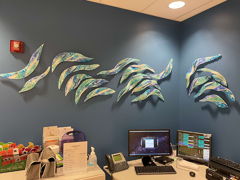 Wall of Waves 2 and 3 – Kaiser Permanente W LA – 8′ X 30″ and 5″ X 30″