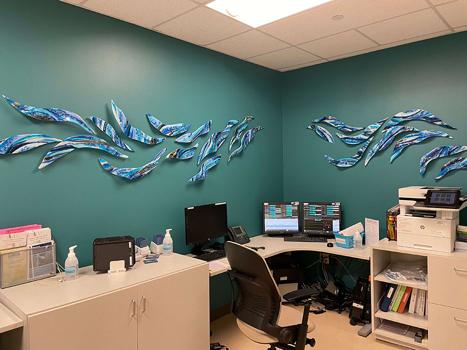 Walls of Waves 6 and 7 – Kaiser Permanente W LA – 10′ X 30″ and 8′ X 30″