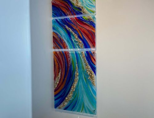 Rhythm of Reflections –  24” by 62”  – Available at Chasen Gallery