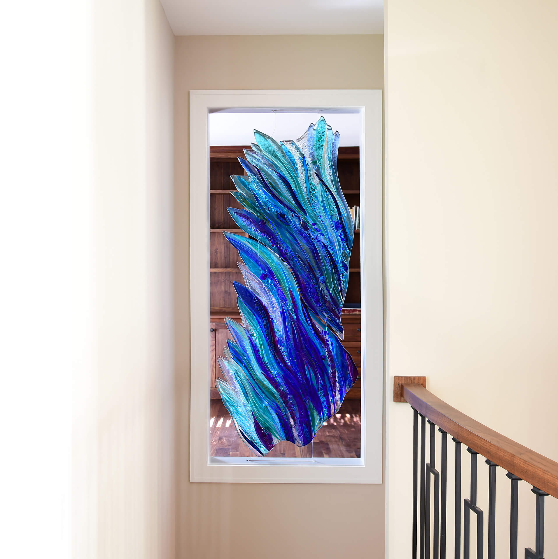Sea of Hope – 28″ x 67″ – Front View – Residential Commission – Kansas
