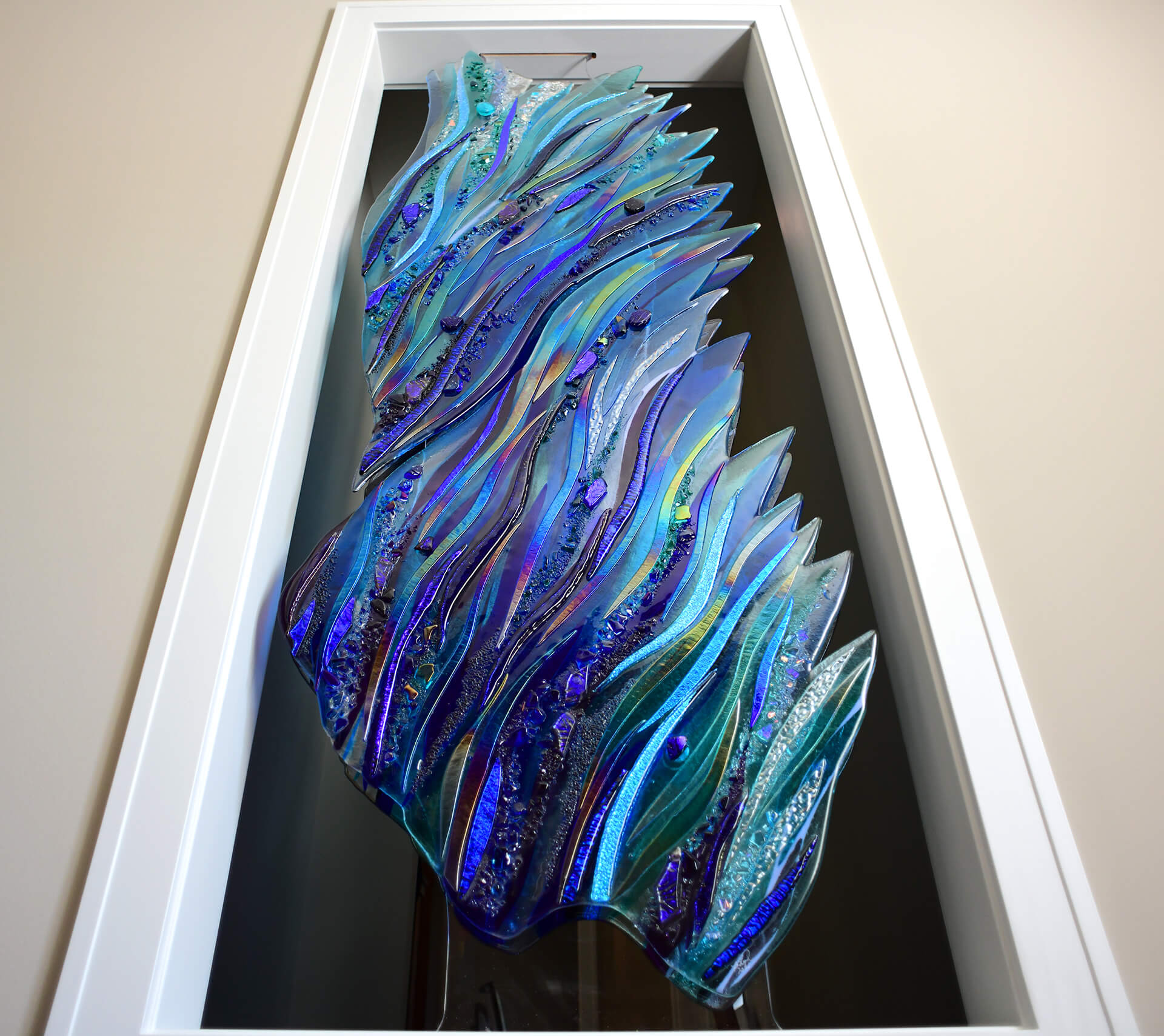 Sea of Hope – 28″ x 67″ – Back View – Residential Commission – Kansas